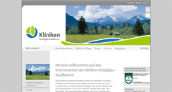 Desktop Screenshot of kliniken-oal-kf.de