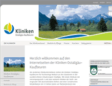 Tablet Screenshot of kliniken-oal-kf.de